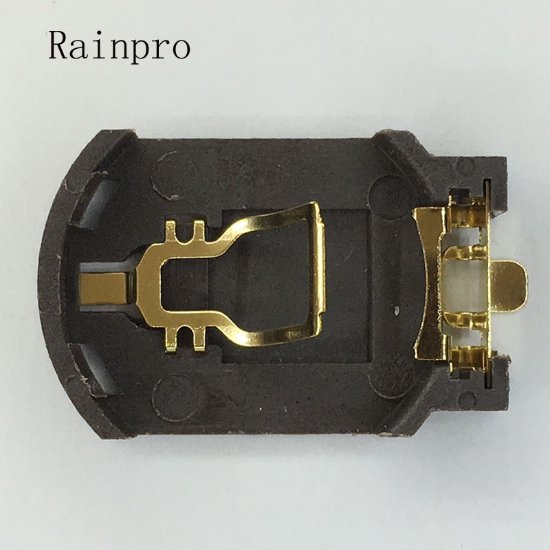 Rainpro 10 stks/partij BS-8 CR2032 CR2025 vergulde knop batterij houder 2032 Batterij Doos Socket Case