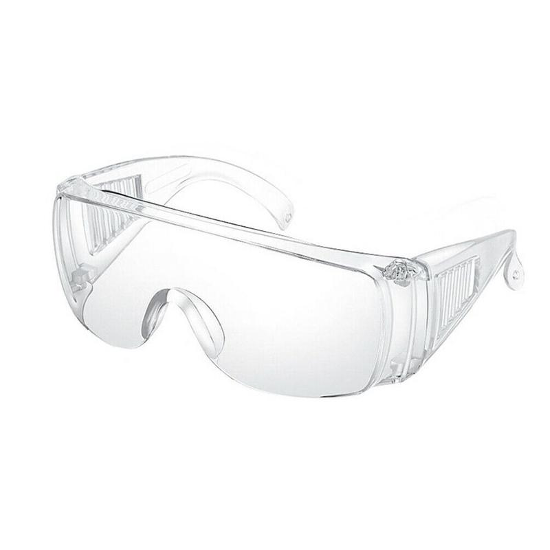 Beskyttelsesbriller justerbare visiere beskyttelsesbriller anti stød beskyttende briller antisaliva skærm vind sand bevis briller: Hvide briller