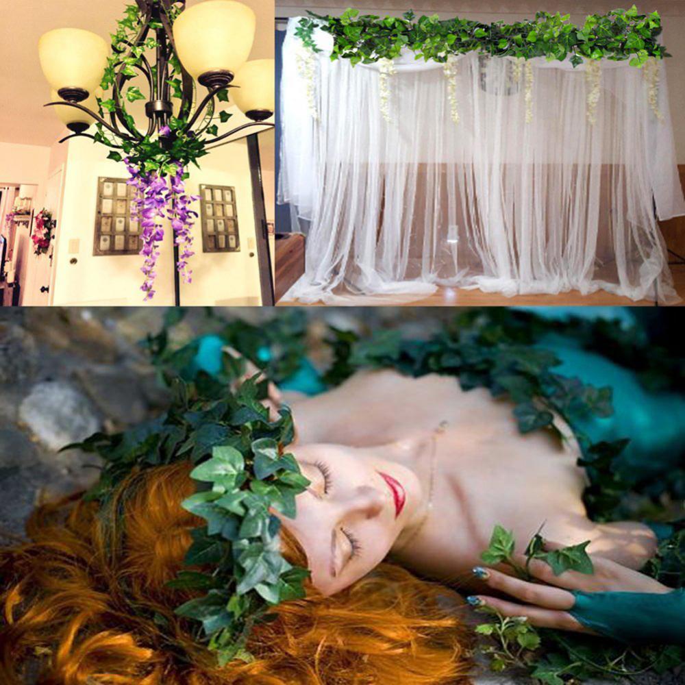 Artificial Plants Creeper Green Leaf Ivy Vine For Home Wedding Decor DIY Hanging Garland Artificial Flowers