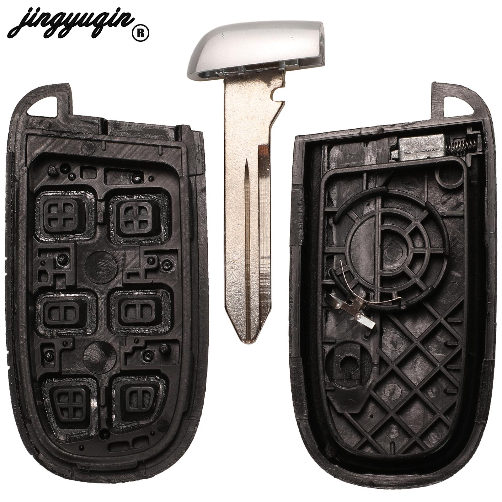 Jingyuqin para Jeep Grand Cherokee Dodge Ram 1500 cargador de viaje Dardo Challenger Durango Chrysler 300 carcasa de llave remota 2/3/4/5BT