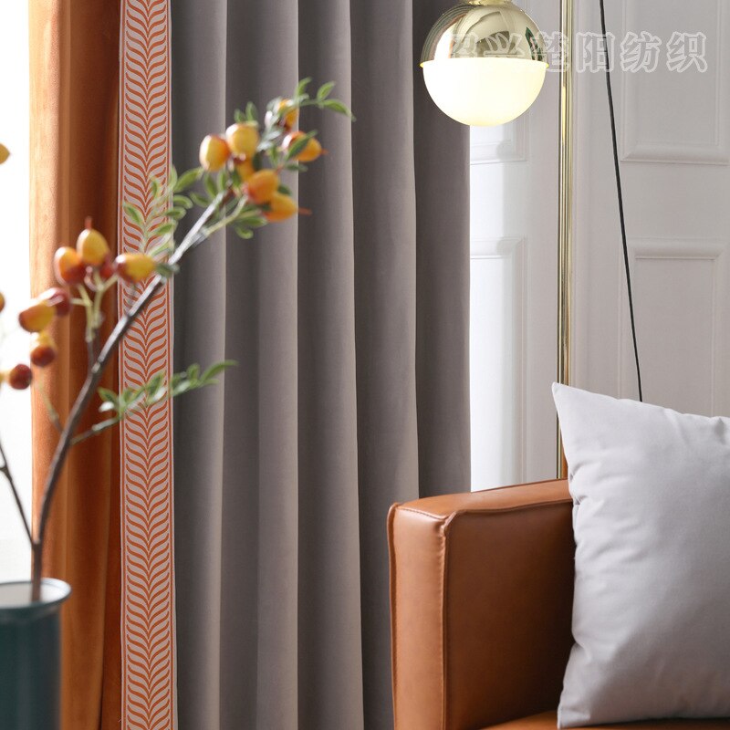 Rideaux de velours modernes pour les rideaux de fenêtre de salon de chambre à coucher rideau d'épaississement d'ombrage complet dans le luxe de cuisine