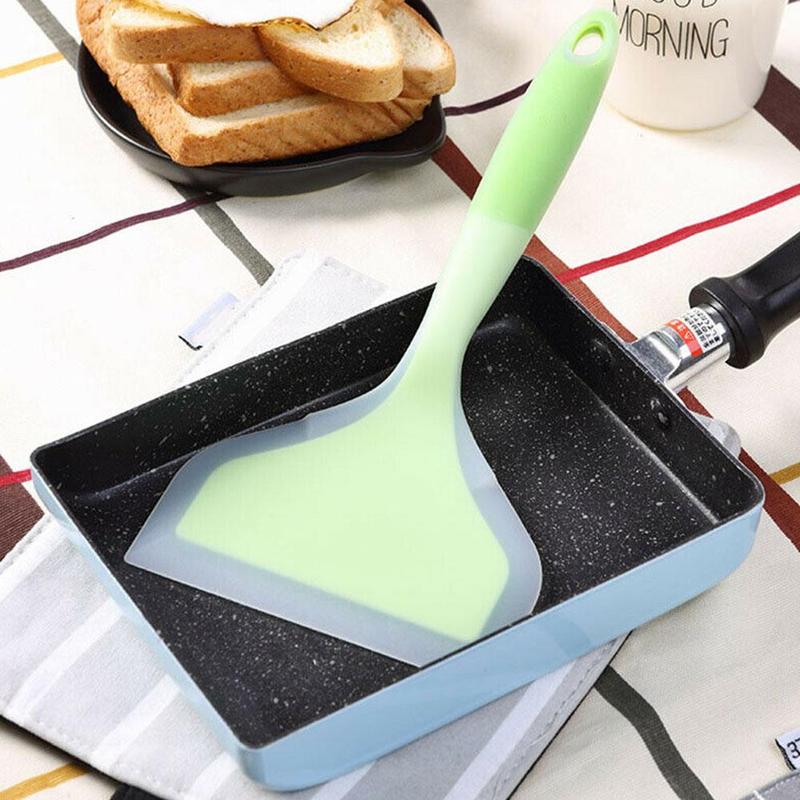 Stora miljövänliga non-stick silikonlyftare spatlar skrapa äggskivor spade matlagning köksutrustning köttmat pizza  p2 w 8