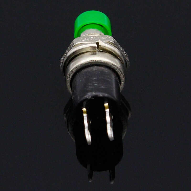 10pcs NO Normally Open Mini Momentary Spring Return Push Button Switches Green