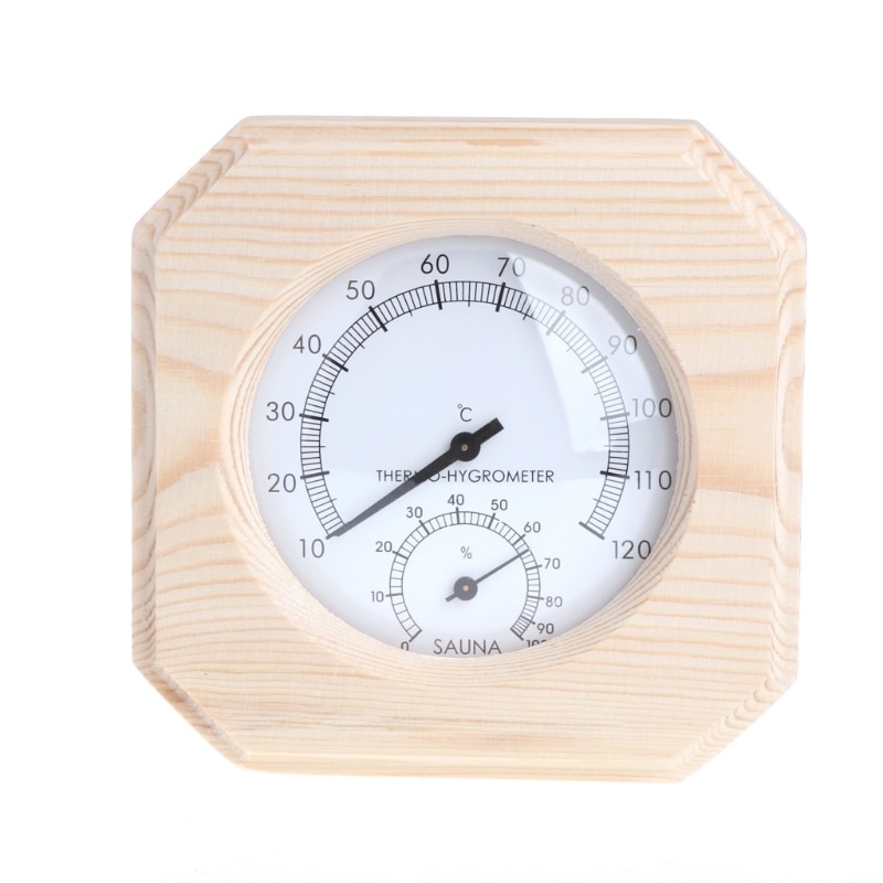 Holzmaserung Sauna Thermometer Hygrometer Holz Hygrothermograph Sauna Zimmer 