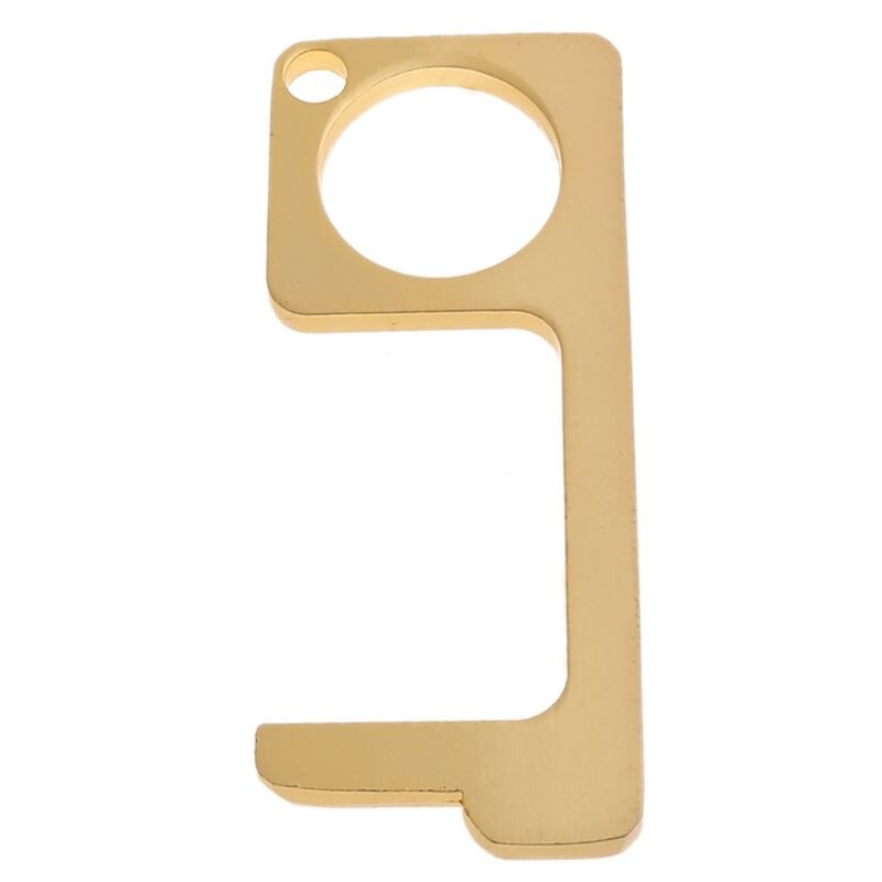 Porte ouverte aide Portable zéro contact Assistant sécurité sans contact en laiton porte-clés L4MF