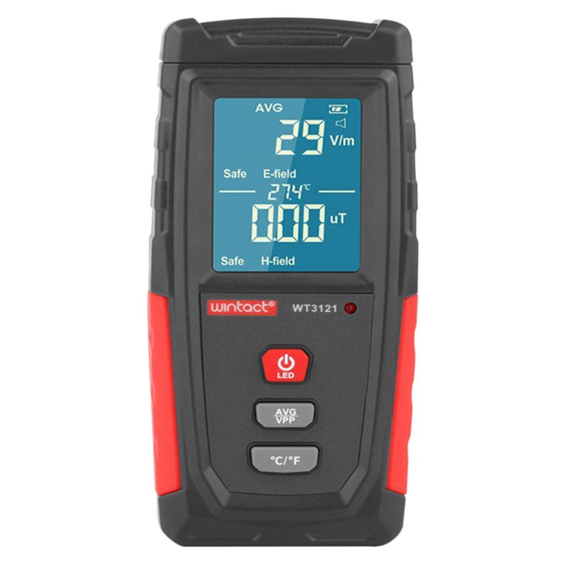 Wt3121 håndholdt emf meter elektromagnetisk stråling tester elektrisk felt elektron magnetfelt dosimeter detektor