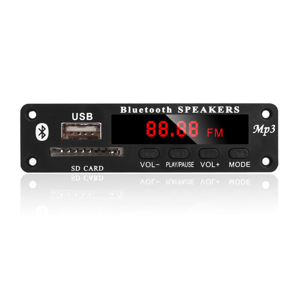 Vehemo USB SD FM WMA Decoder Radio Module Auto Bluetooth voor Speaker MP3 Decoder Board Duurzaam Accessoires Auto voor Speler