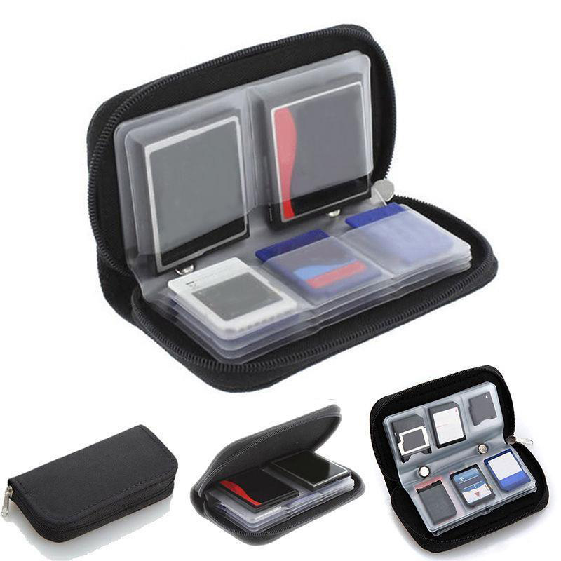 Memory Card Storage Carrying Pouch Case Holder Wallet for SD SDHC MMC Micro SD Card Carrying Zipper Pouch Storage Bags