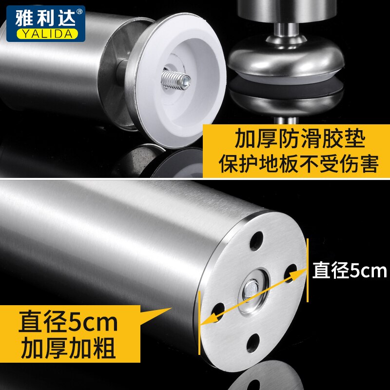 3.5cm-30cm Height Adjustable Furniture Legs Feet Cabinet Legs Stainless Steel Table Sofa Metal Foot With Screws