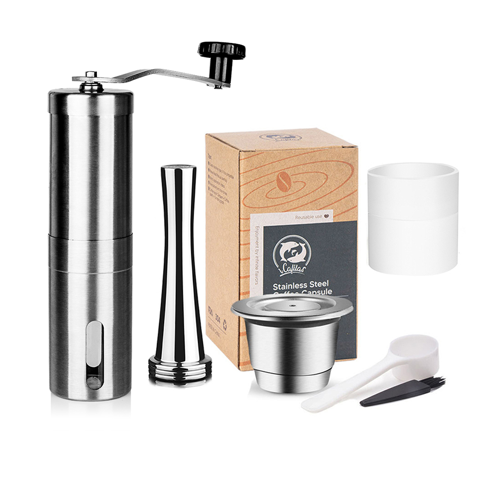 Edelstahl Nespresso Nachfüllbare Kaffee Kapsel manipulieren Wiederverwendbare Kaffee Schote Coffeeware Zubehör Für Barista Espresso Hersteller: verrotten