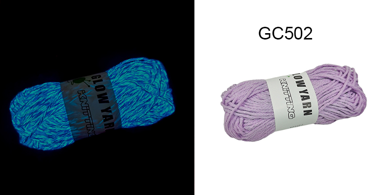 1 unidad de 50g de hilo de algodón puro que brilla en la oscuridad, 100% hilo de algodón que brilla en la oscuridad, muñeca DIY de 2mm y 45 metros