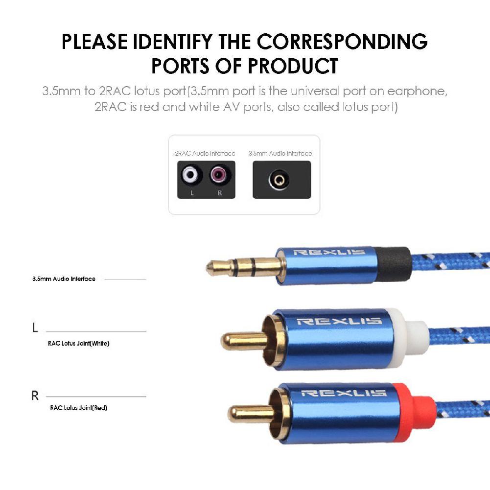 USB C adapter - Versie: USB 3.2 Gen 1 Aansluiting 1: 2x RCA male Aasnluiting 2: USB C male Kabellengte: 1 meter