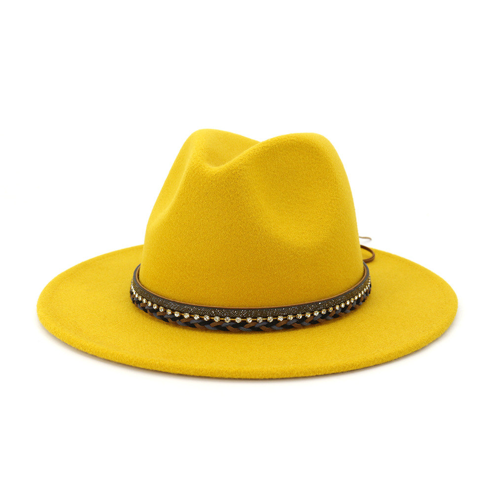 Vrouwen Samenpersbare Wolvilt Outback Herfst Hoed Panama Hoed Brede Rand Met Riem Emmer Hoed Mannen Bob Chapeau Sombrero AD0802