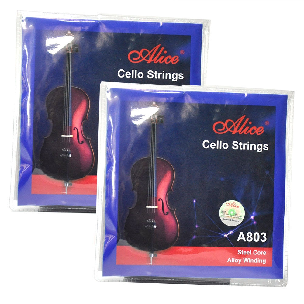 2 Sets Alice A803 Cello Snaren Steel Core Lichtmetalen Winding A-1 D-2 G-3 C-4