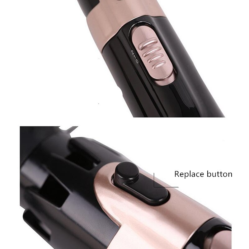 Multifunctional 4 in 1 Electric Hair Dryer Brush Hair Straightener Curler Brush Negative Ion Air Comb Hair Styler Tools 40#