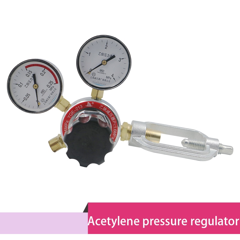 Acetyleen reducer reduceerventiel Regulator manometer