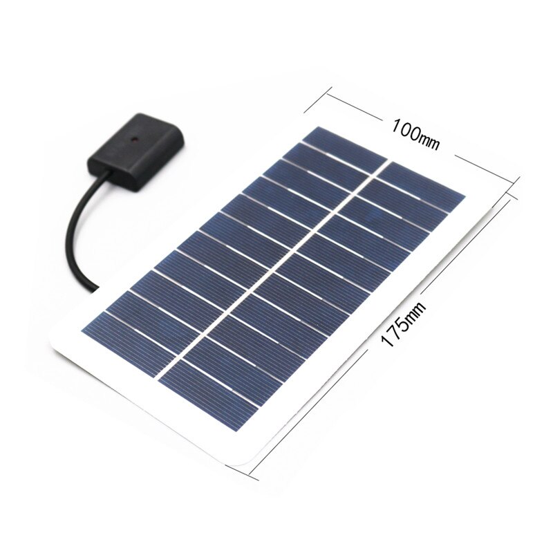 Mini Solar Panel 5V 2W 400mA Output USB Solar Cell Outdoor 18650 Battery Charger /5V 2ACharge Regulators USB Port