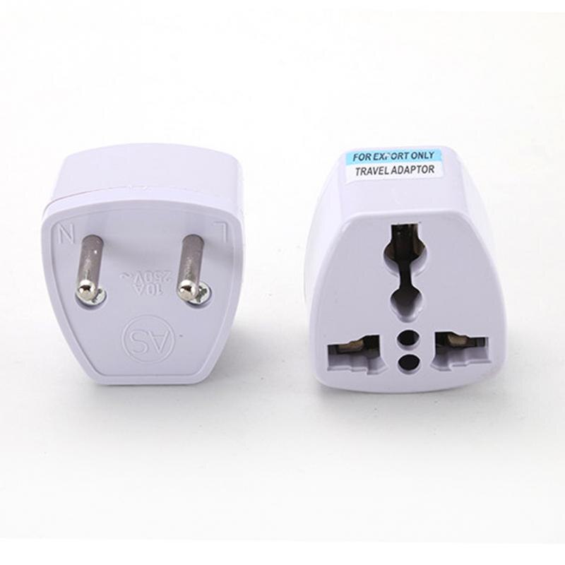 Universal Travel Charger International Plug Adaptor 2-3 Flat Round Triangle Square Converter UK Socket To AU US EU GB DE Euro AC: EU Plug
