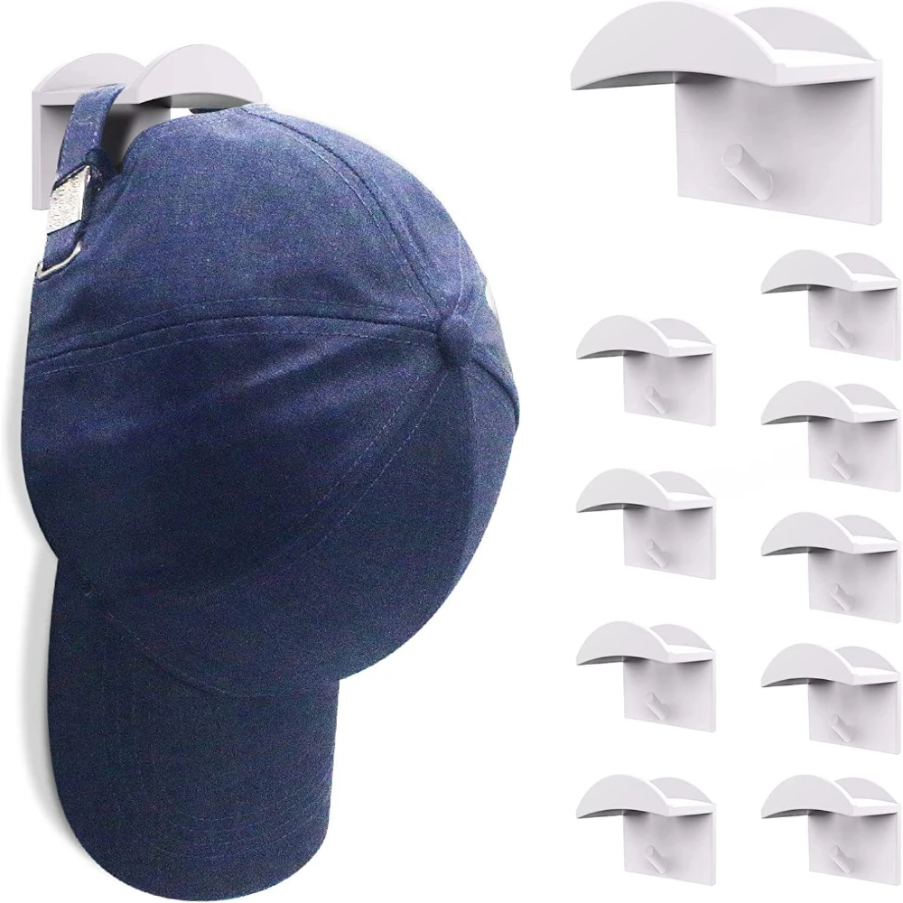 Estante de pared flotante para sombreros, gancho de montaje, accesorios de baño, estante para gorras de béisbol, organizador de almacenamiento, estante para abrigos, casas