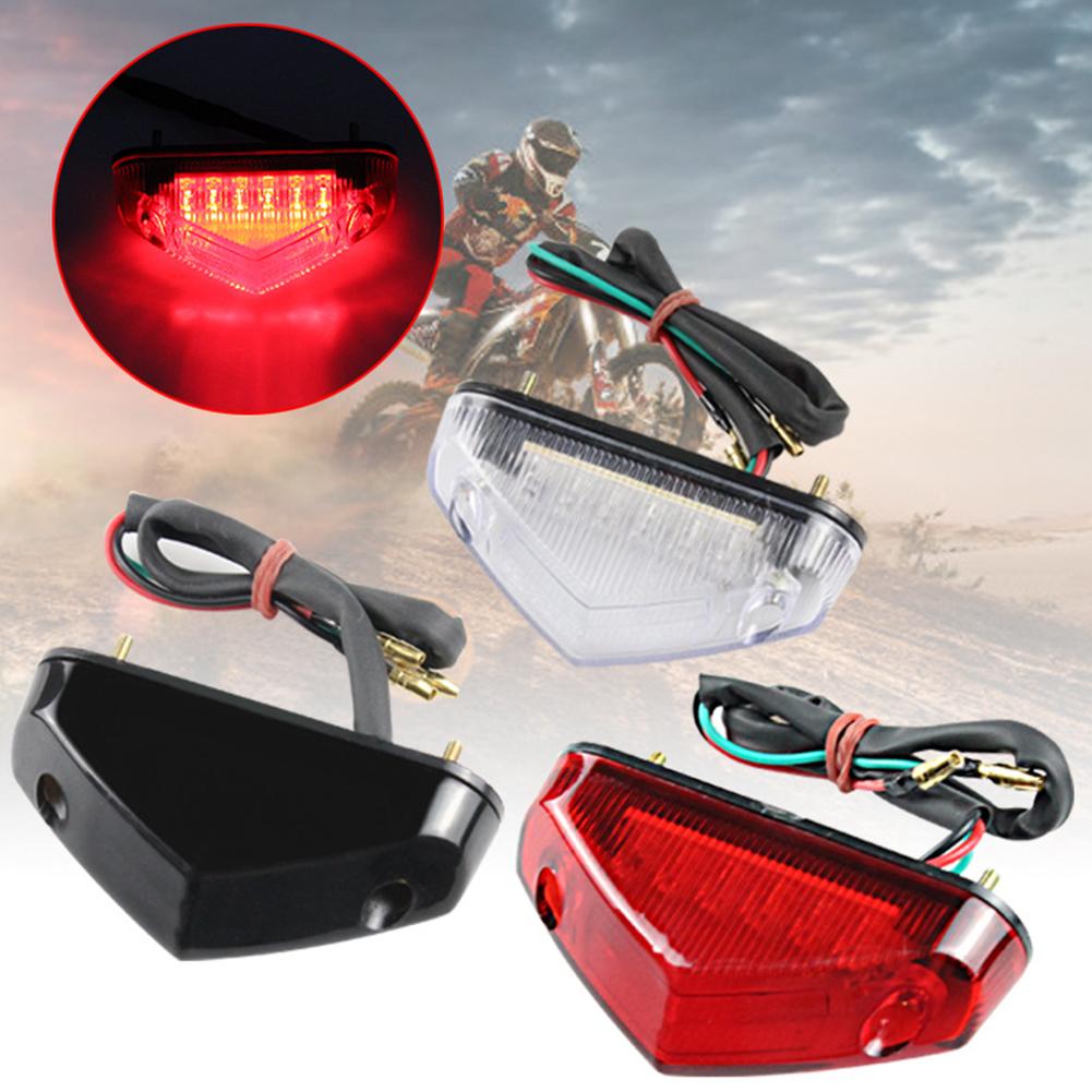 Luz trasera Universal para motocicleta, luces Led de advertencia de freno trasero, 12V, piezas de equipos para Moto, accesorios para motocicleta