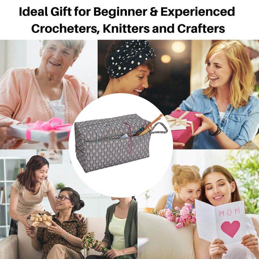 Tragbare betroffen Taschen Speicher Garn Tasche fallen Tote Garn Wolle Tasche Halfter Tote Garn Wolle Tasche Halfter Veranstalter NäHenne betroffen tasche