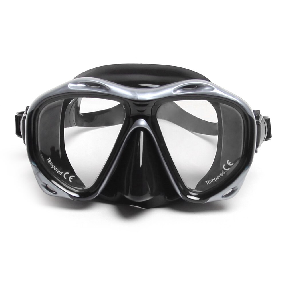 Silicone Gear Scuba Diving Mask Equipment Snorkel Adults Anti-Fog UV Waterproof Swim/Dive Glasses Men Women