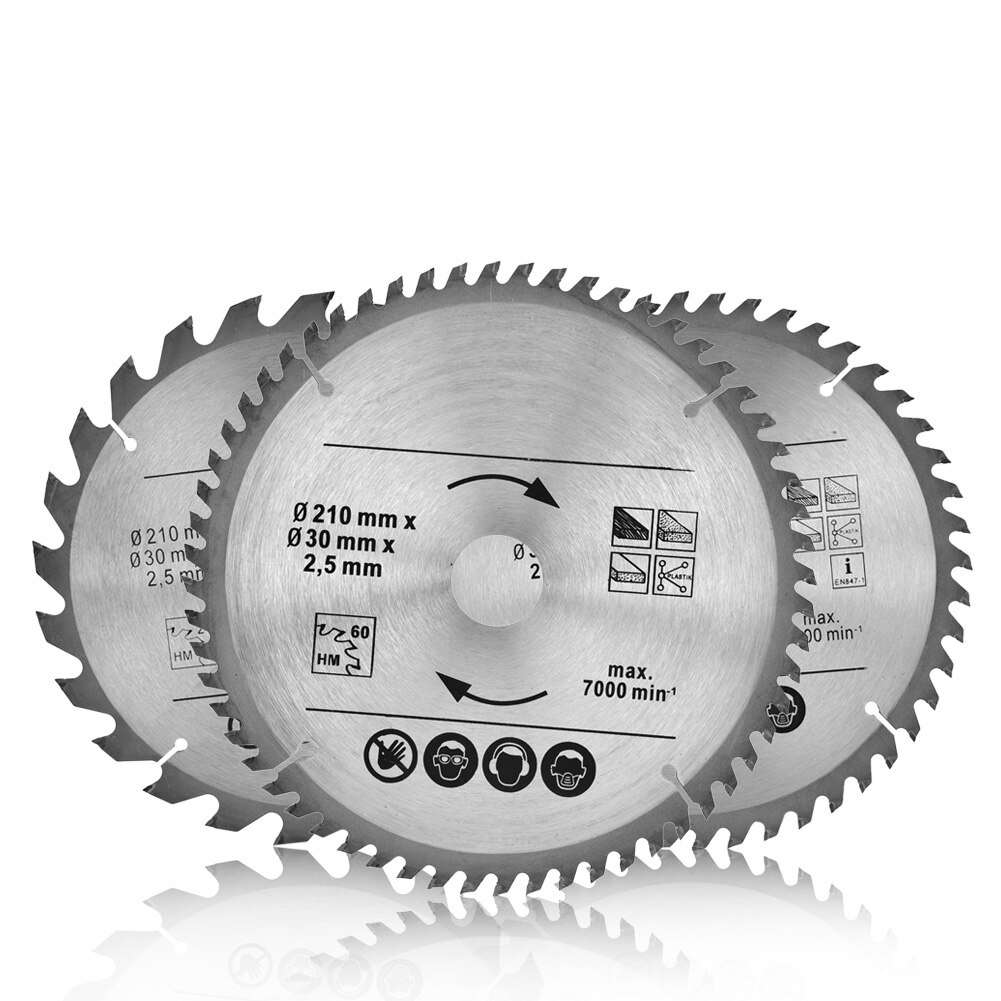 Circular Saw Blade 210mm 24, 48T, 60T TCT Saw Disc Blade 30mm Bore For Wood Plastic Acrylic Woodworking Saw Blade Cutting Disc