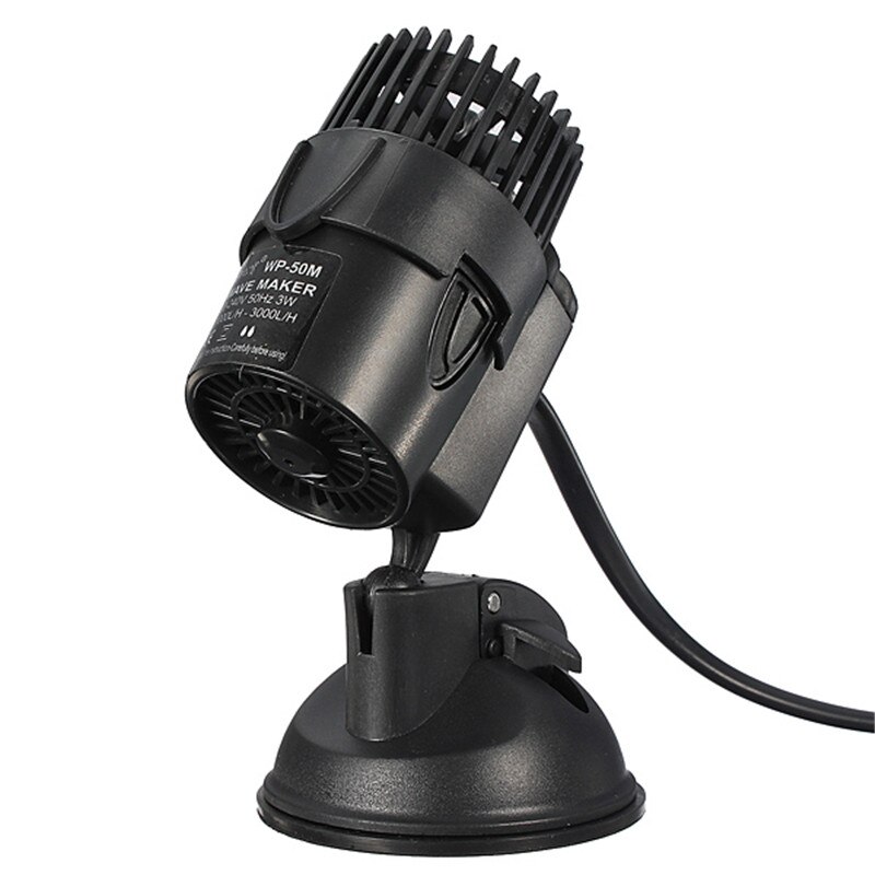 1000-3000L/H 3W Adjustable Water Waves Maker Pump For Aquarium Fish Tank Suction Cup Base Submersible Water Circulation Flow