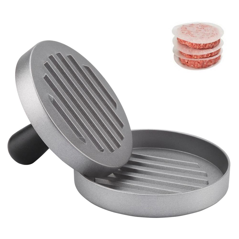 Köttfärspress form hamburgerformmaskin rund köttfärs bbq hamburgare köttpajpressning modelleringsverktyg