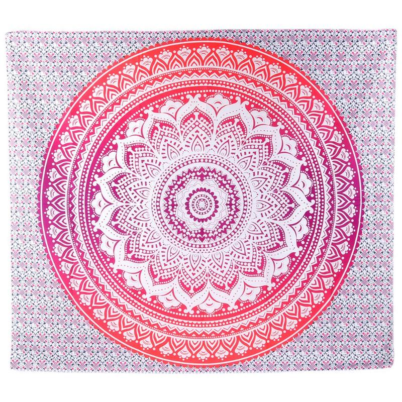 Boho mandala vägghängande gobeläng strand resehandduk filt yogamatta retro tenture matta överkast vägghängande heminredning: 150 x 130cm / Typ b