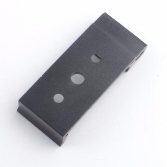 20mm din skinne rask klemme plc feste klips: Svart