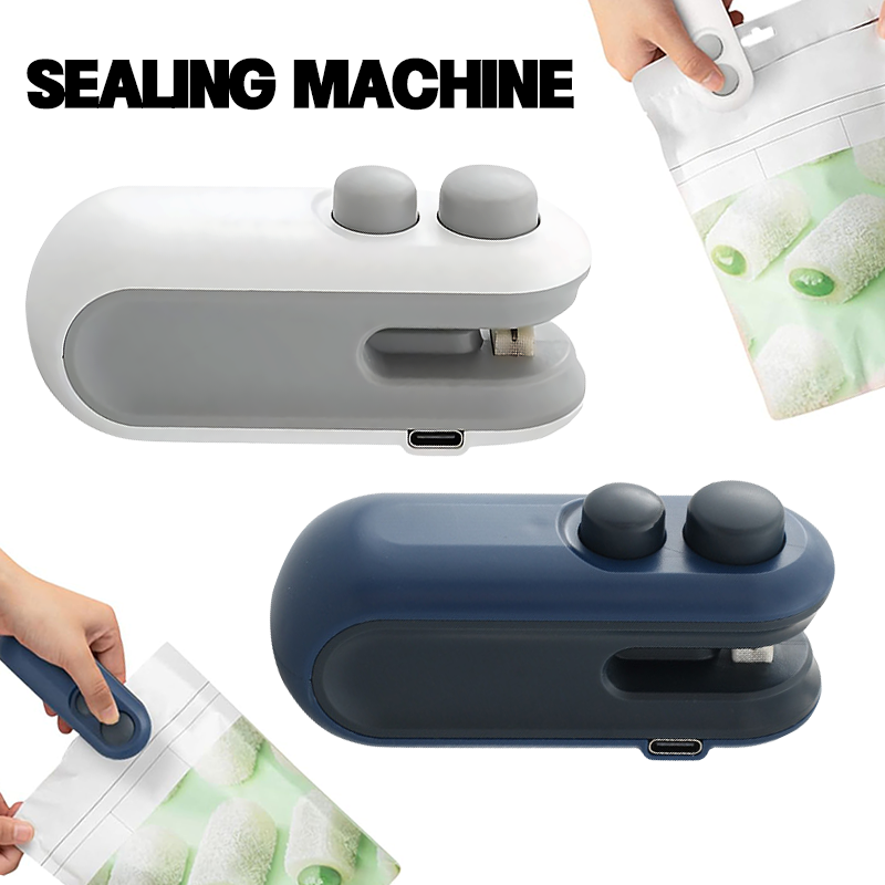Mini Heat Bag Sealing Machine Package Sealer Bags Plastic Food Sealer Clip Bag Handheld Sealer Food Packaging Heat Sealer