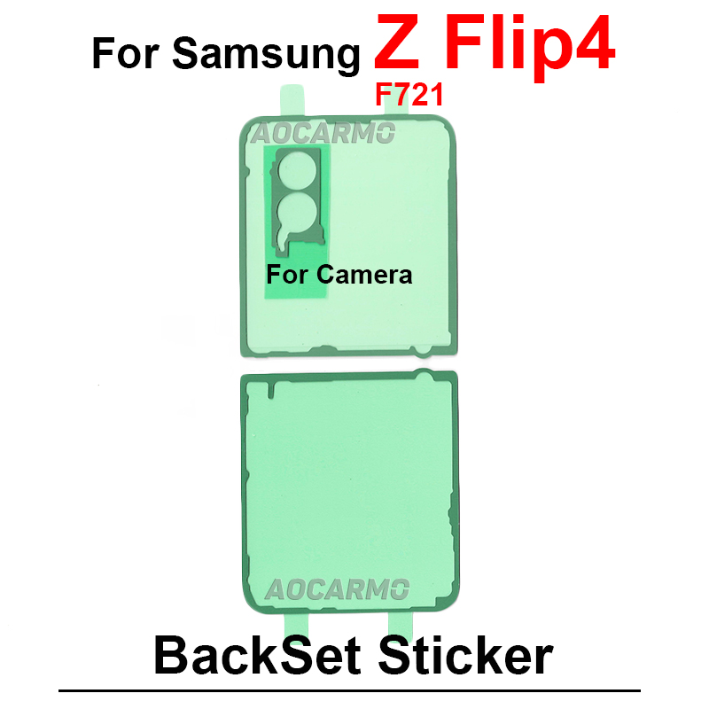 Klej do tylnej obudowy do ekranu LCD Samsung Galaxy Z Flip 4 Flip4 F721 + klej do tylnej taśmy samoprzylepnej: Rose Gold