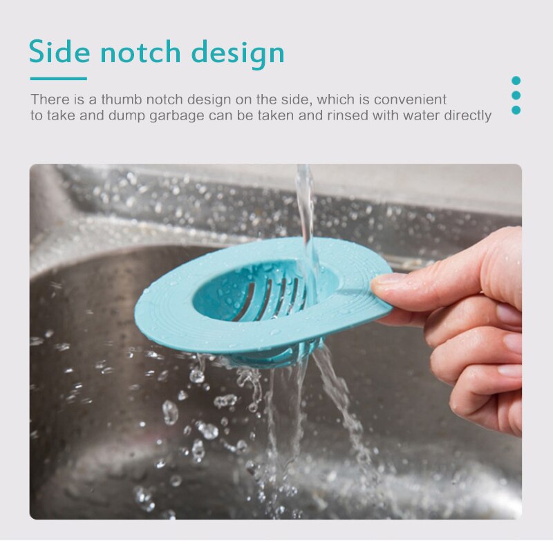 Kitchen Rubber Bath Tub Sink Floor Drain Plug Hair Catcher Kitchen Laundry Water Stopper Anti-blocking net stopper Kitchen Tool
