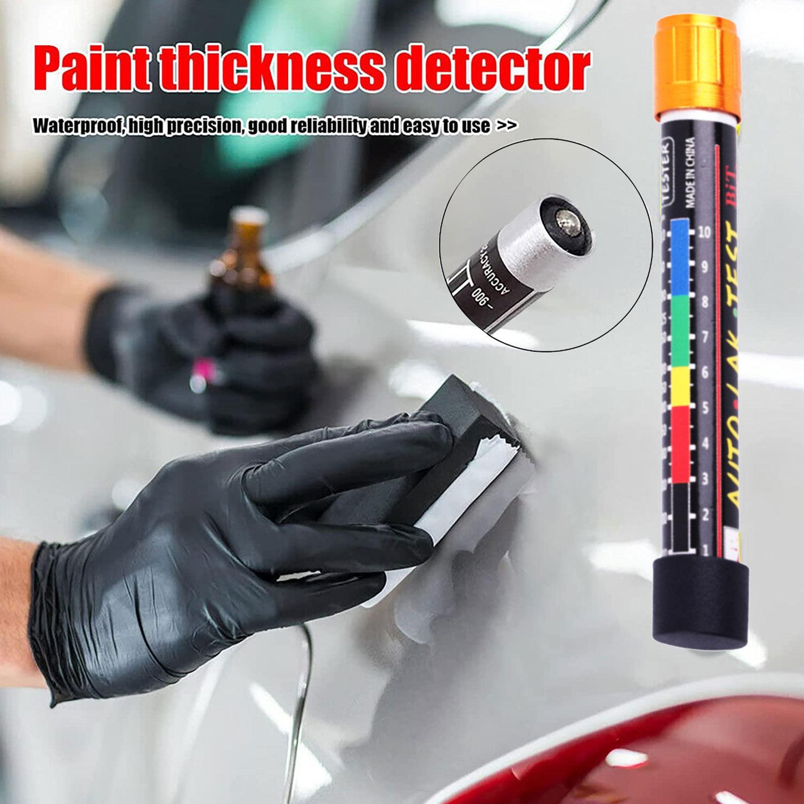 Stylo testeur d'épaisseur de peinture de voiture avec échelle, testeur de revêtement de peinture de voiture portable, outils de compteur de peinture de carrosserie