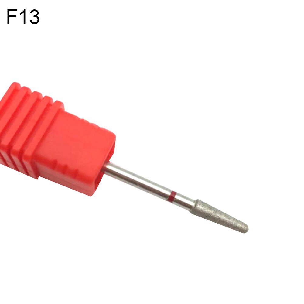 Tungsten Steel Nail Drill Bit Gel Polish Removal Milling Pedicure Manicure Tool Nail Drill Bit For Electric Manicure Drills: F13