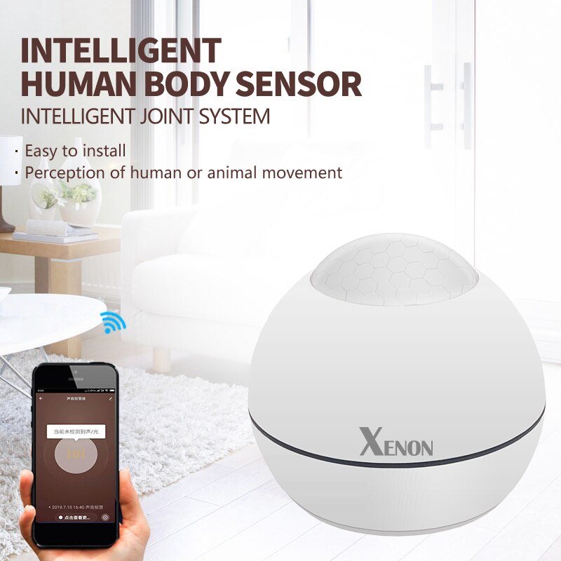 Wifi Alarm Pir Sensor Menselijk Lichaam Slimme Bewegingssensor Inbraakalarm Pir Detector Sirene Remote Monitoring Home Security