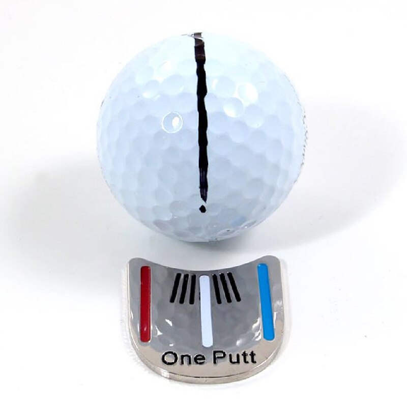 1Pcs Putt Golf Putting Alignment Aiming Tool Ball Marker With Magnetic Hat Clip K9P1