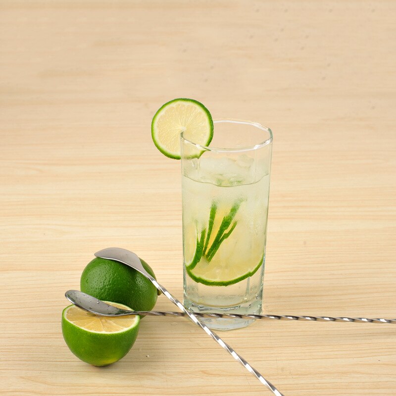 Filbake Roestvrij Staal Mengen Cocktail Lepel, Spiraal Patroon Bar Lepel Roer Lepel Bar Tool Barman Gereedschap Bar Accessoires