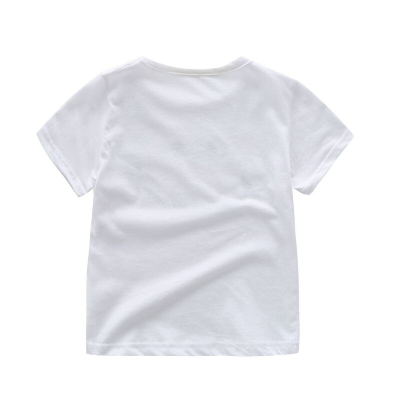 Kinderen Korte Mouw T-shirt Zomer Kleine Jongens Meisjes Lachend Gezicht Patroon Ronde Kraag Top Kids Casual Kleding