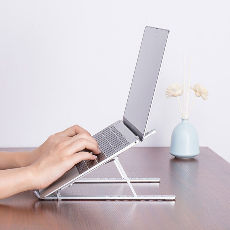 Laptop Stand Portable Notebook Holder Adjustable Foldable Ventilated Desk Tablet Aluminum Rack Health99