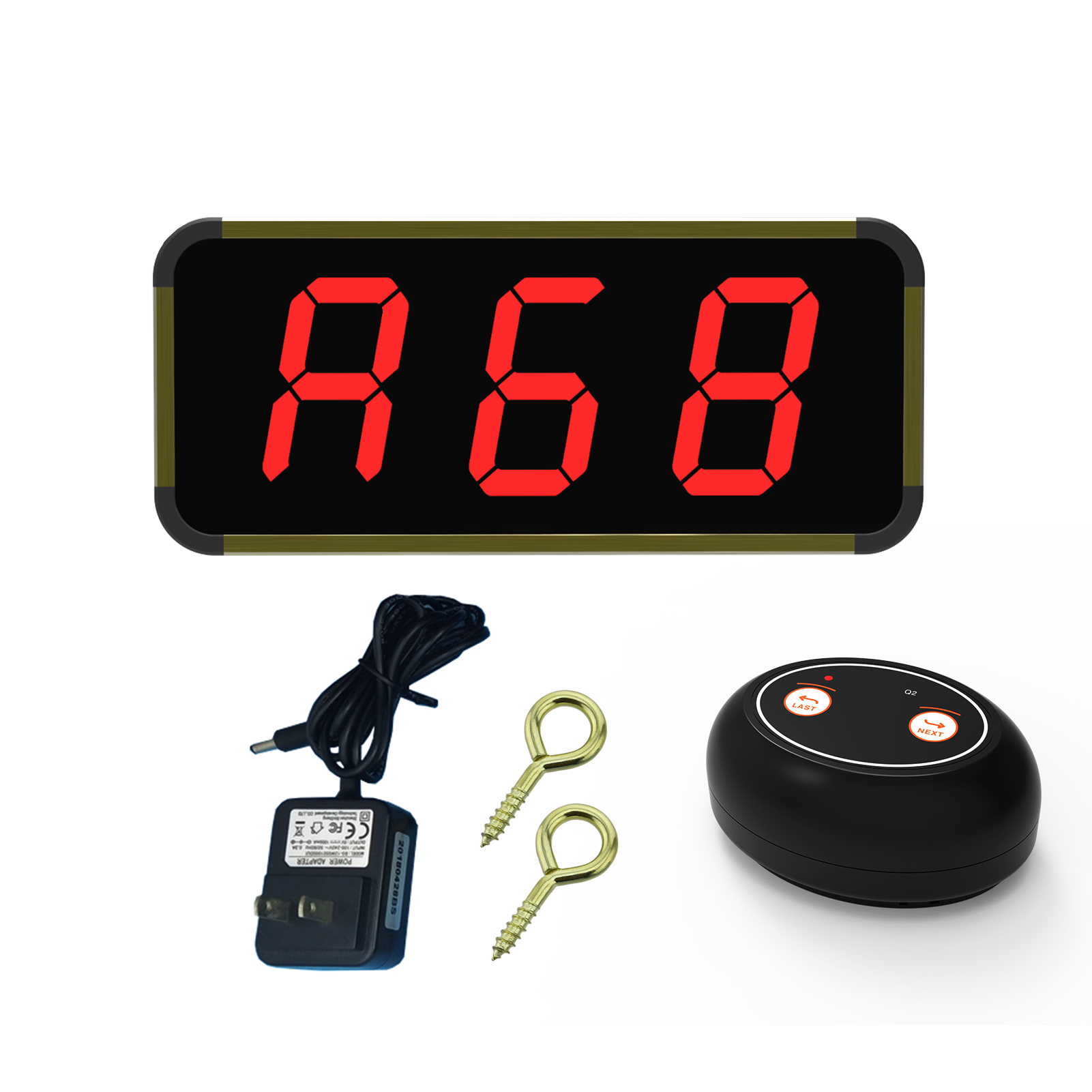 BYHUBYENG Number Calling System Wireless Restaurant Pager Queue Management System Business Wireless Keyboard Calling: Q2