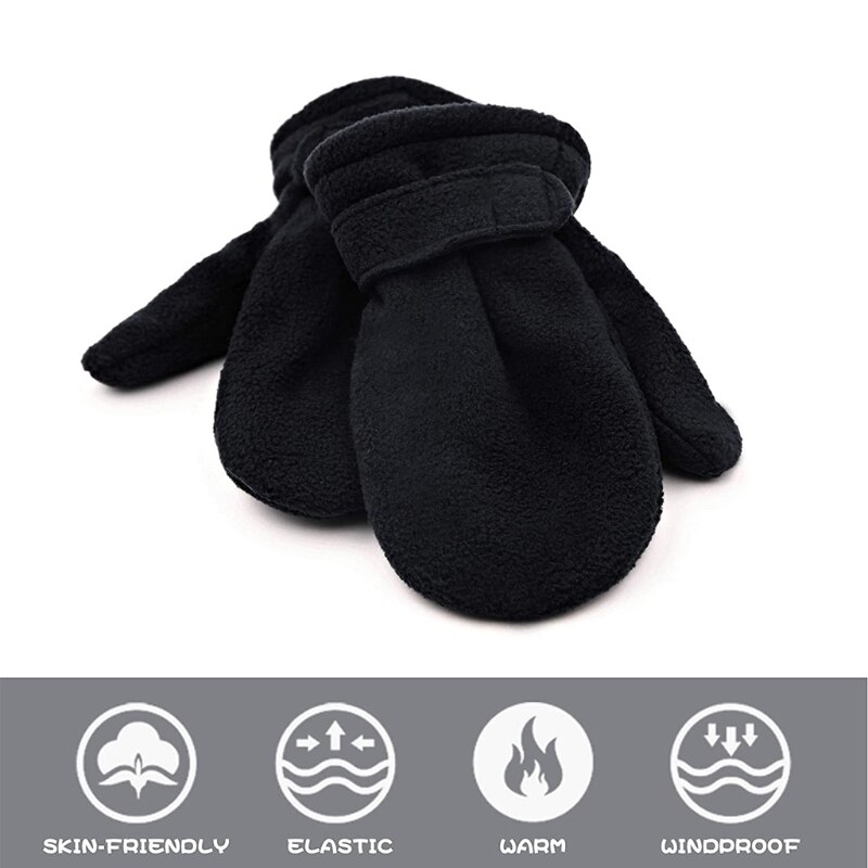 Winter Warm Dikker Baby Handschoenen Peuter Infant Winter Wanten Gevoerd Met Fleece Easy-On Baby Jongens Baby Meisjes Outdoor wanten
