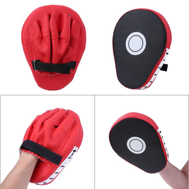 Boxing Training Mitt Glove Hand Target Muay Thai Kick MMA Focus Punch Pad Z65
