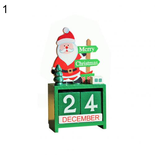 Juletræ julemand snemand elg tog nedtælling kalender ornament jule hjemmeindretning tilbehør fest forsyning bryllup forsyninger: 1