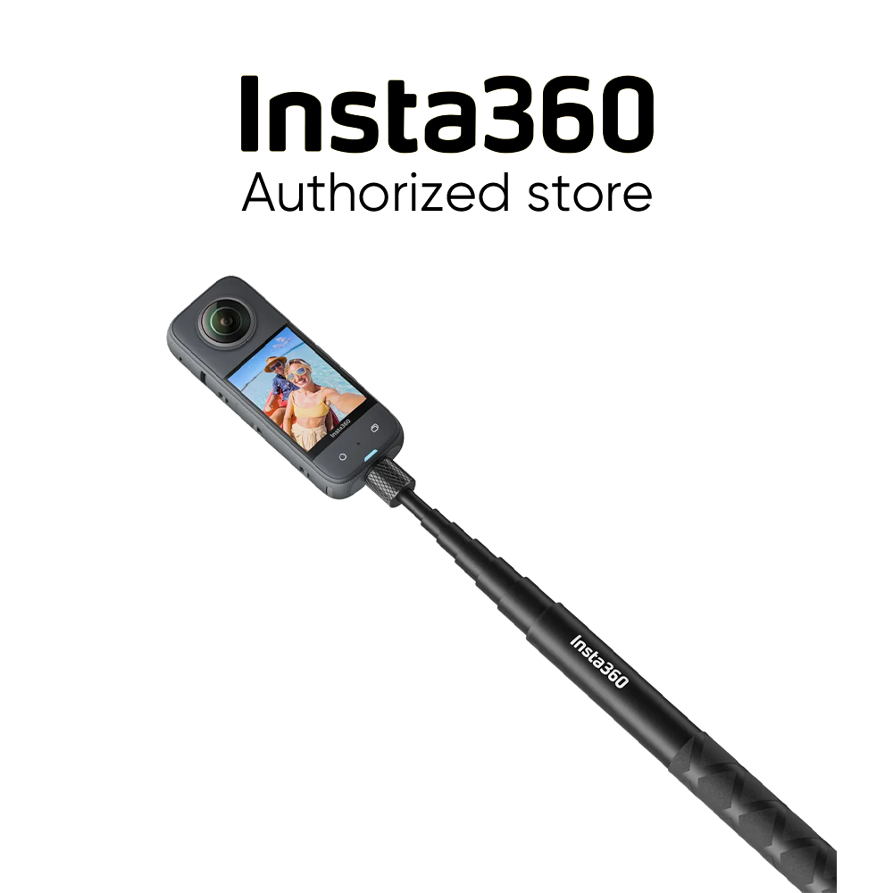 100%  original insta 360 114cm osynlig selfiepinne - officiella 360 kameratillbehör för  x4/x3/go3s/ ace pro/ace /go3