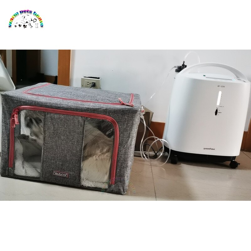 Pet ICU Cage Animal Oxygen Atomization Cages Linen Foldable Box Veterinary Equipment