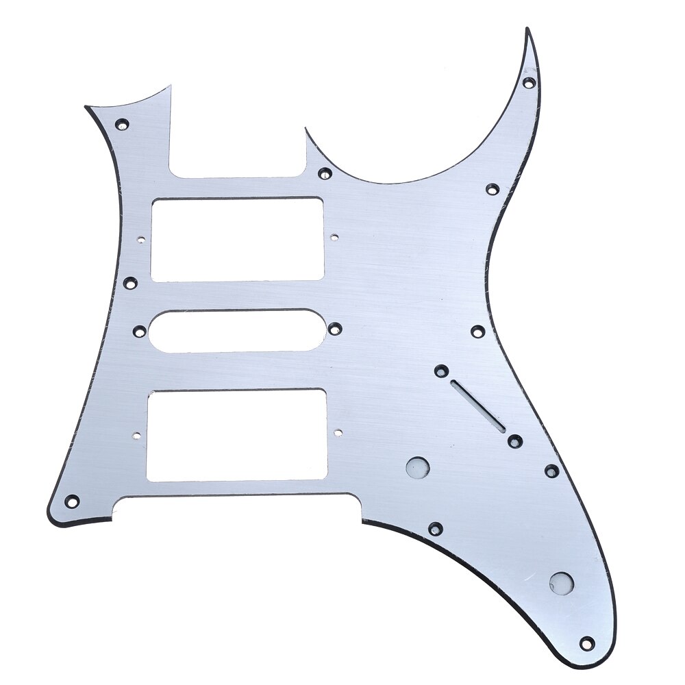 Kmise Electric Guitar Pickguard Replacement Scratch Plate HSH 3 Ply 11 Colors Available: Aluminum surface