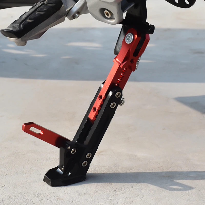 Staffa per piede Moto in metallo CNC regolabile cavalletto laterale per Moto cavalletto staffa di parcheggio accessori per cavalletto laterale per bici da Moto