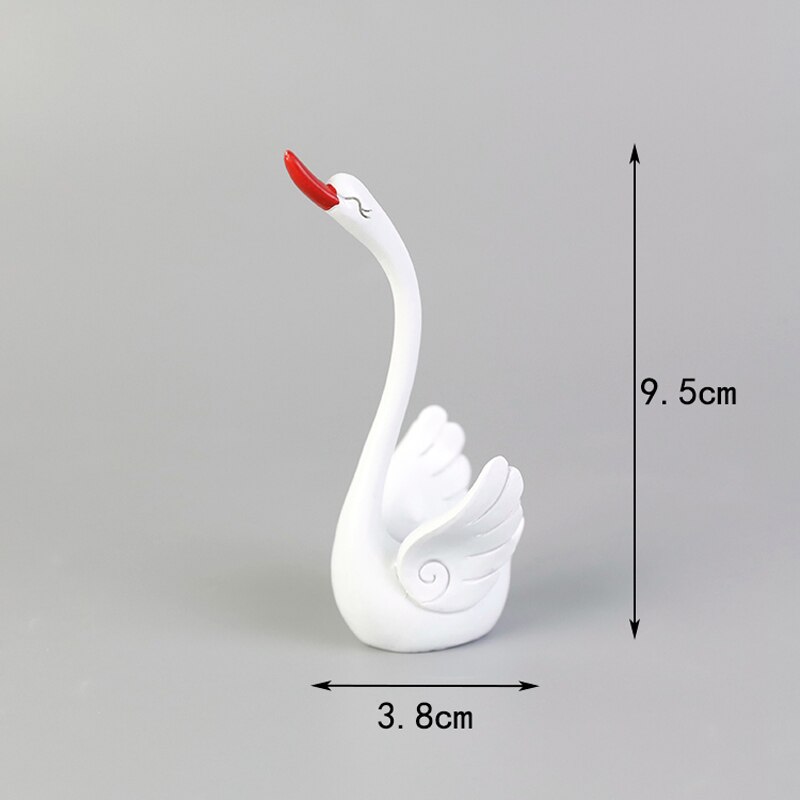 Décoration de gâteau d&#39;anniversaire en forme de cygne, décoration de robe de mariée, décor de gâteau d&#39;amour, Dessert, fournitures de pâtisserie de fête: 5